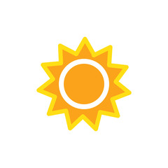 Sun Icon Vector Design Template