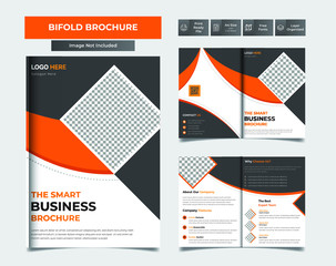 Corporate bifold brochure template