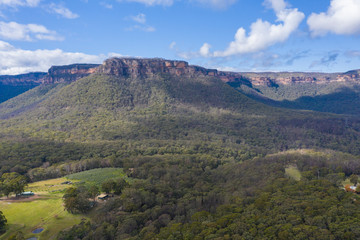 Fototapeta na wymiar Megalong Valley in The Blue Mountains in Australia