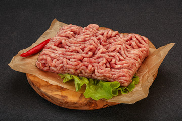 Raw Minced pork meat for cooking