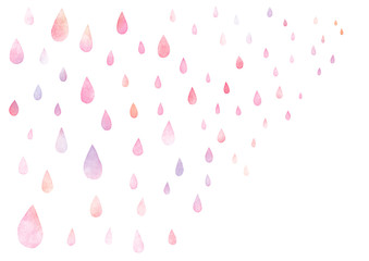 雨　水彩　テクスチャ　背景