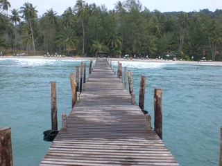 Obraz premium pier on the sea