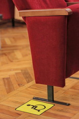 a place in the theater's auditorium for a disabled person and their accompanying person