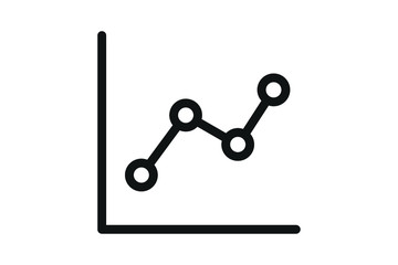 growth icon. business graph icon vector