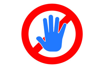 do not touch icon