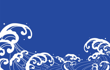 大波　イラスト