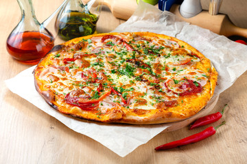 Pizza, jatlian pizza, slice of pizza