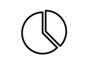 Pie chart icon,vector illustration. Flat design style. vector pie chart icon illustration isolated on White background, pie chart icon Eps10. pie chart icons graphic design vector symbols.