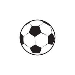 football or soccer logo design with using ball vector icon