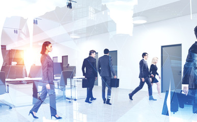 Business people in office, teamwork