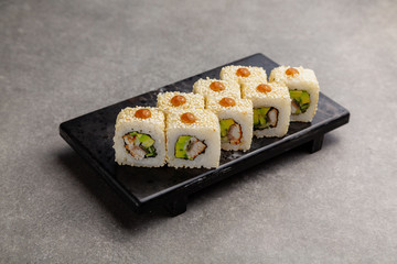 Sushi rolls, Japanese traditional cuisine