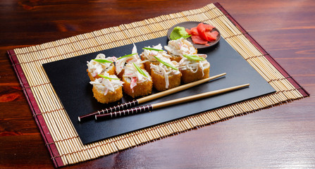 Sushi rolls, Japanese traditional cuisine