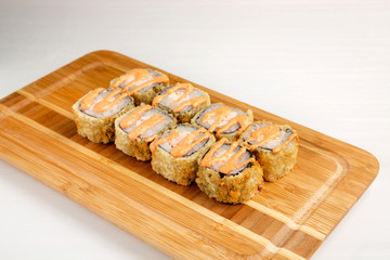 Sushi rolls, Japanese traditional cuisine