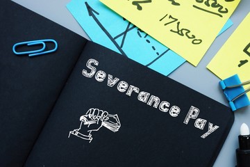 Severance Pay  inscription on the page.