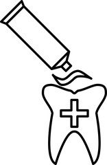 Tooth Paste Icon Design Vector