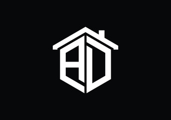 Initial Monogram Letter A D Logo Design Vector Template. Graphic Alphabet Symbol for Corporate Business Identity