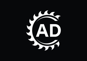 Initial Monogram Letter A D Logo Design Vector Template. Graphic Alphabet Symbol for Corporate Business Identity