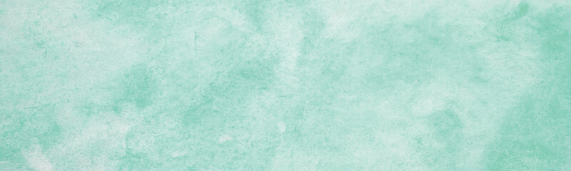 Watercolor background, Green watercolour painting textured design on white paper background, Art abstract with copy space for banner, poster, wallpaper, backdrop © mangpor2004