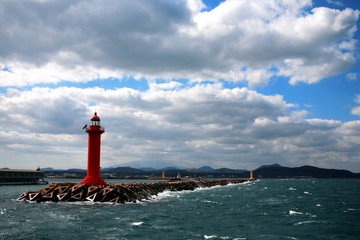 lighthouse on the coast