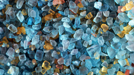 salt bath background top view