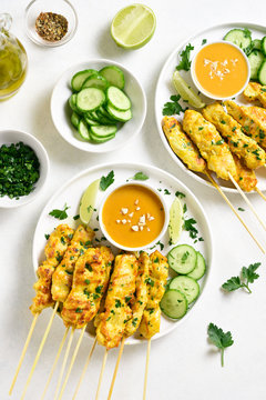 Chicken Satay With Peanut Sauce