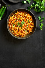 Indian style roasted chickpeas