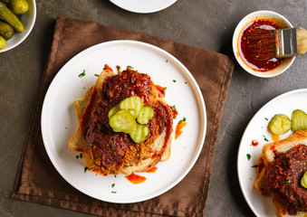 Nashville hot chicken sandwich