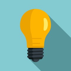 Classic light bulb icon. Flat illustration of classic light bulb vector icon for web design