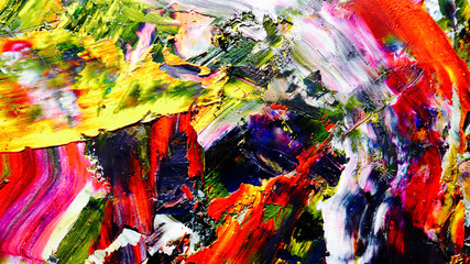 Colorful abstract background wallpaper. Modern motif visual art.  Mixtures of oil paint. Trendy...