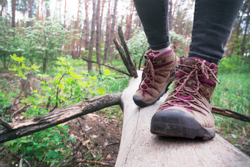 a hiking boots