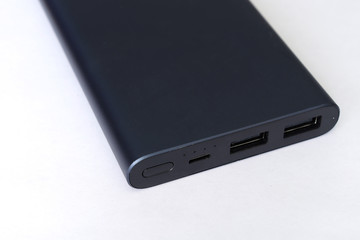 Power bank. Portable charger. External battery