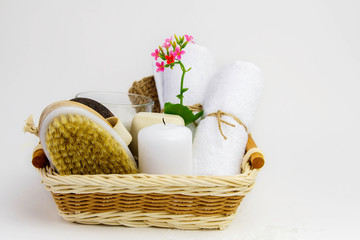 Skin care at home. Eco-friendly bath and spa accessories.