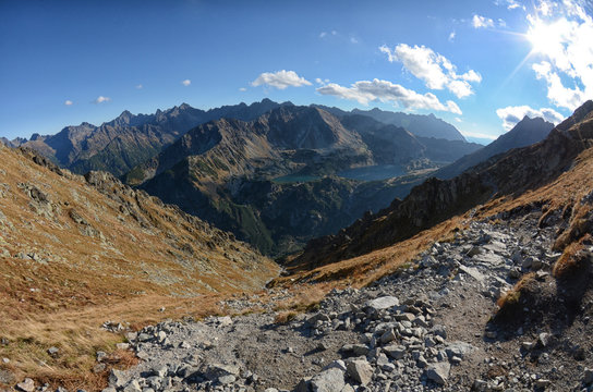 High tops of Polish Tatra Mountains National Park in Zakopane Poland