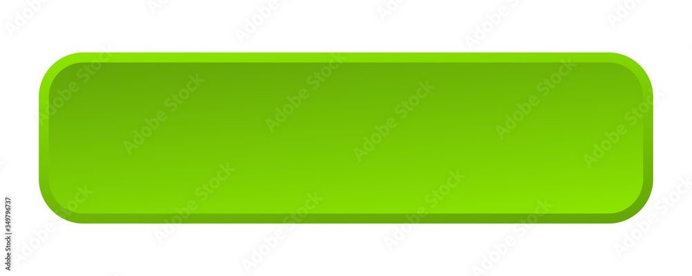 Wall mural blank button. blank square 3d push button