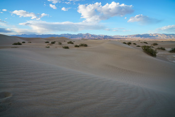 mesquite flat sand dunes in death valley national park in california, usa