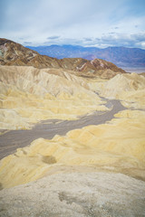 zabriskie point in death valley national park in california, usa