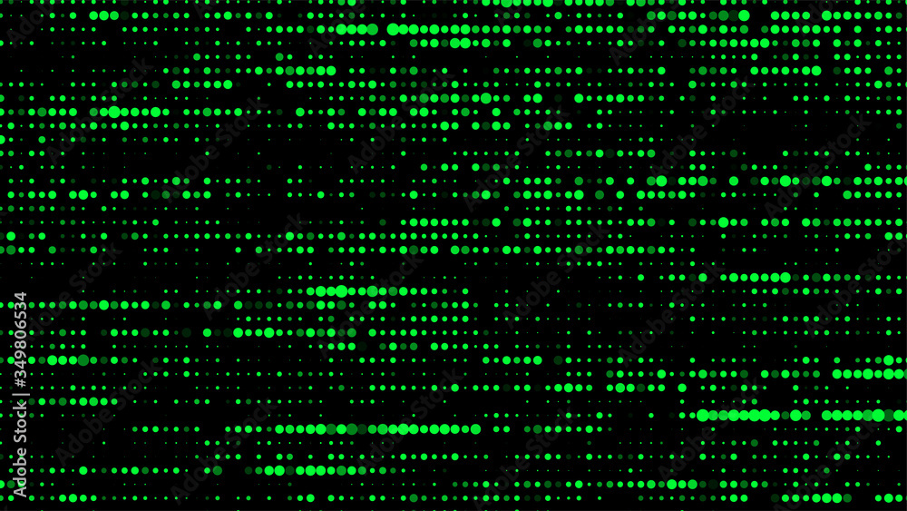Poster matrix abstract glitch green background. abstract green vector illustration.