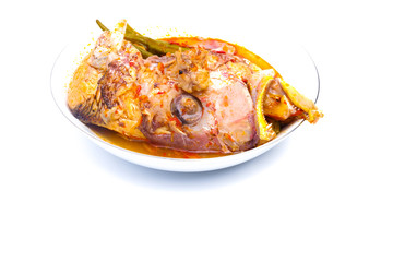 A high key picture of red snapper 