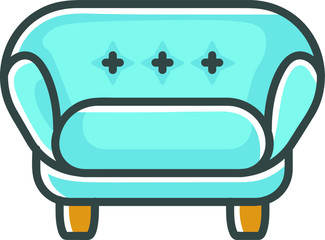  color line, armchair round back