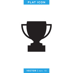 Trophy icon vector design template