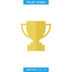 Trophy icon vector design template