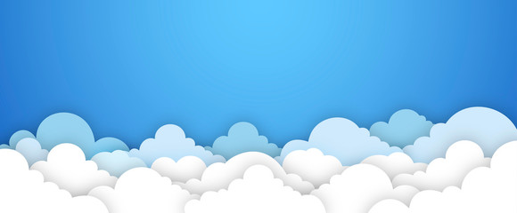 banner, cielo, nuvole,