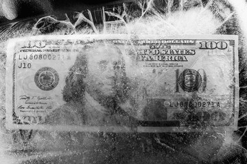 The concept of the dollar frozen at one point, 100 dollars froze