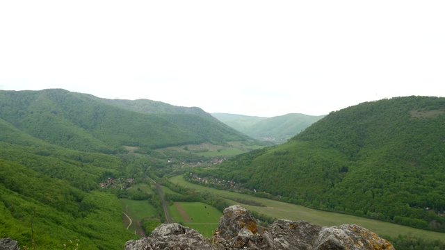 View of Janosikovu bastu in the Velka Lodina area in Slovakia
