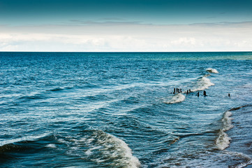 The Baltic Sea. Svetlogorsk. Russia