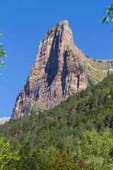 Mountainous and rocky landscape of the Pyrenees