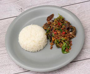 Thai food mixed dishes 