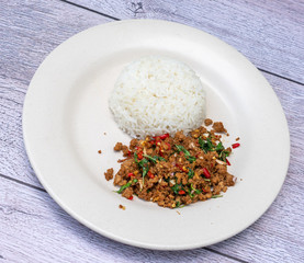 Thai food mixed dishes 