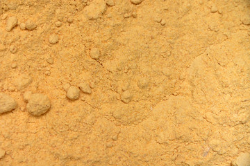 yellow orange flour powder