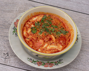 Thai food mixed dishes 